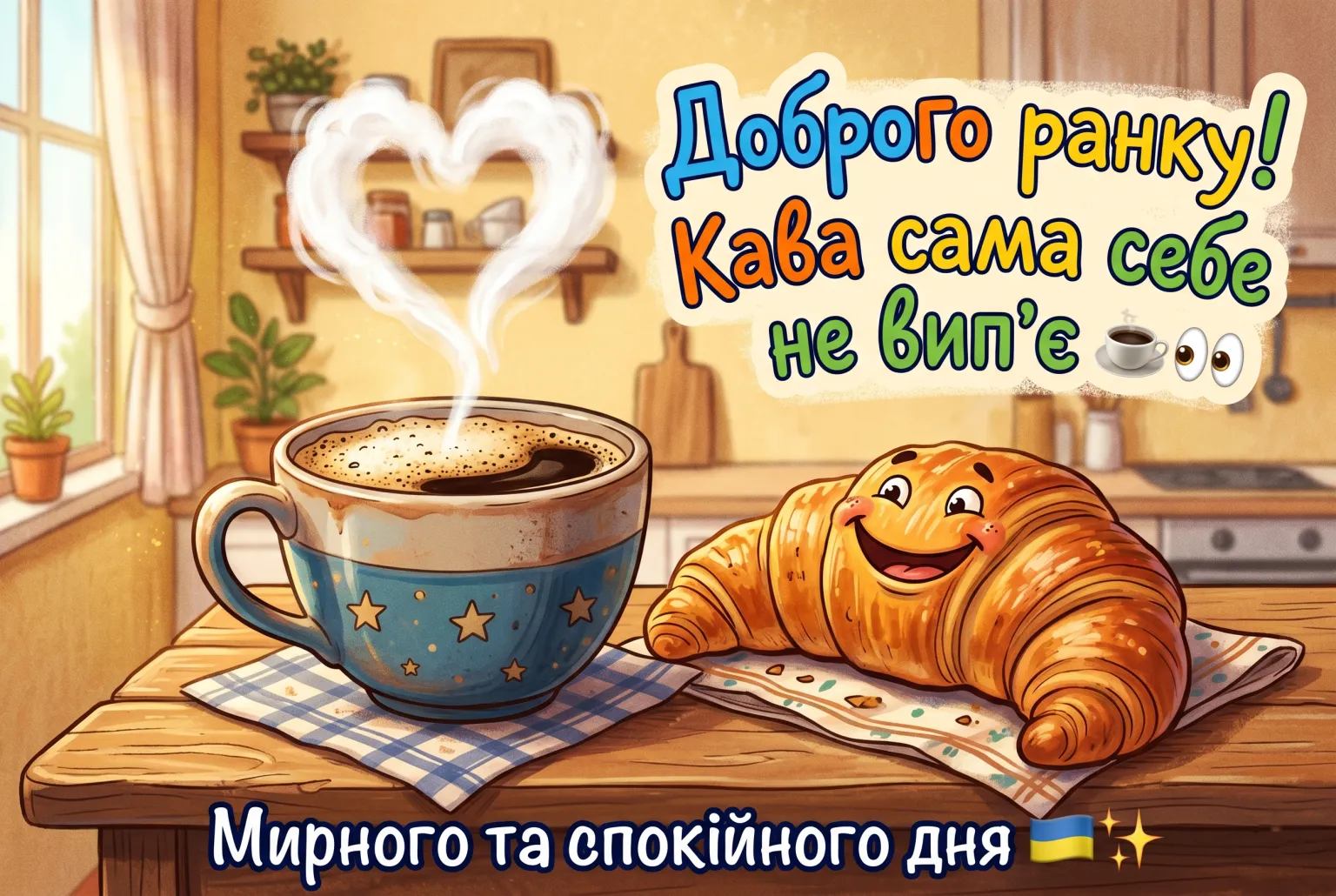 Листівки для мирного, доброго ранку та тихого дня: душевна добірка українською