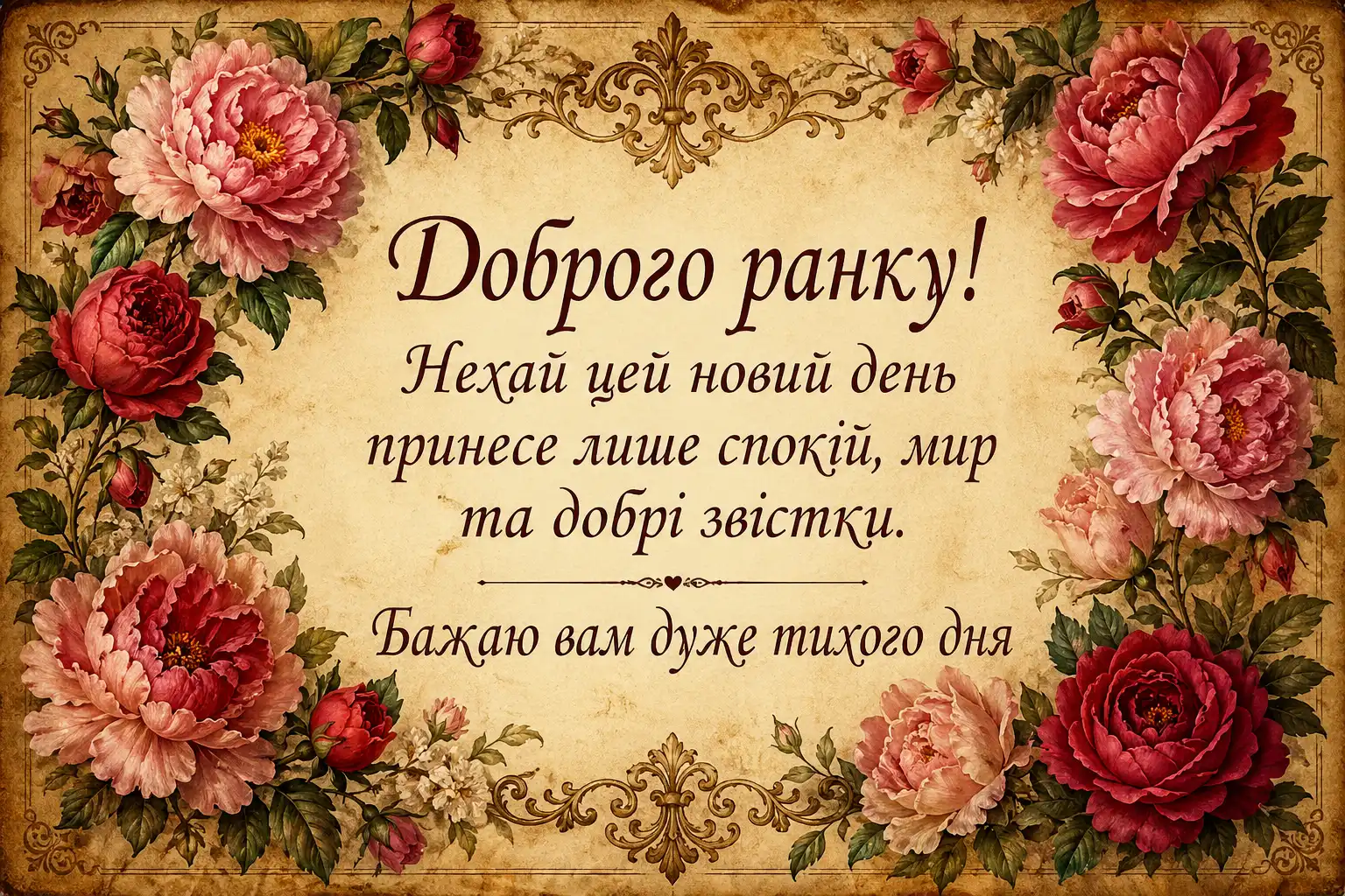 Листівки для мирного, доброго ранку та тихого дня: душевна добірка українською