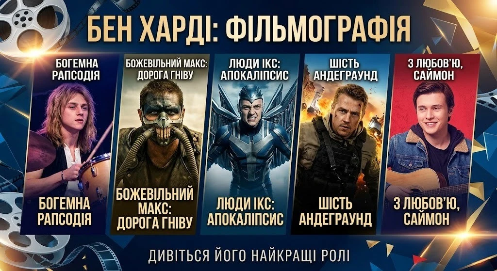Бен Харді: найкращі фільми з актором, які варто подивитися