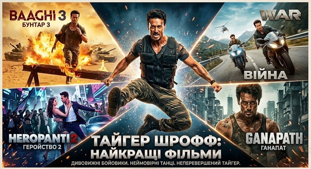 Фільми Тайгер Шрофф: повний список із оцінками IMDb