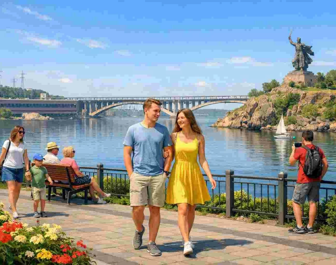 Запоріжців радує комфортне літнє тепло без опадів