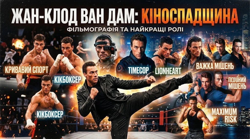 20 фільмів Жан-Клода Ван Дамма в одній добірці