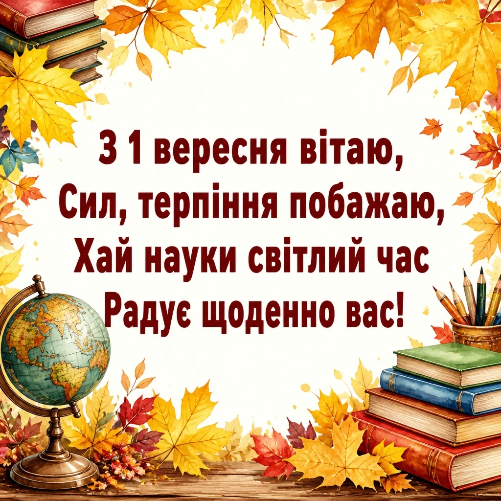 1 вересня день знань привітання