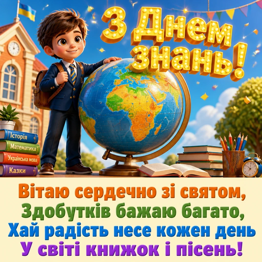 1 вересня день знань привітання