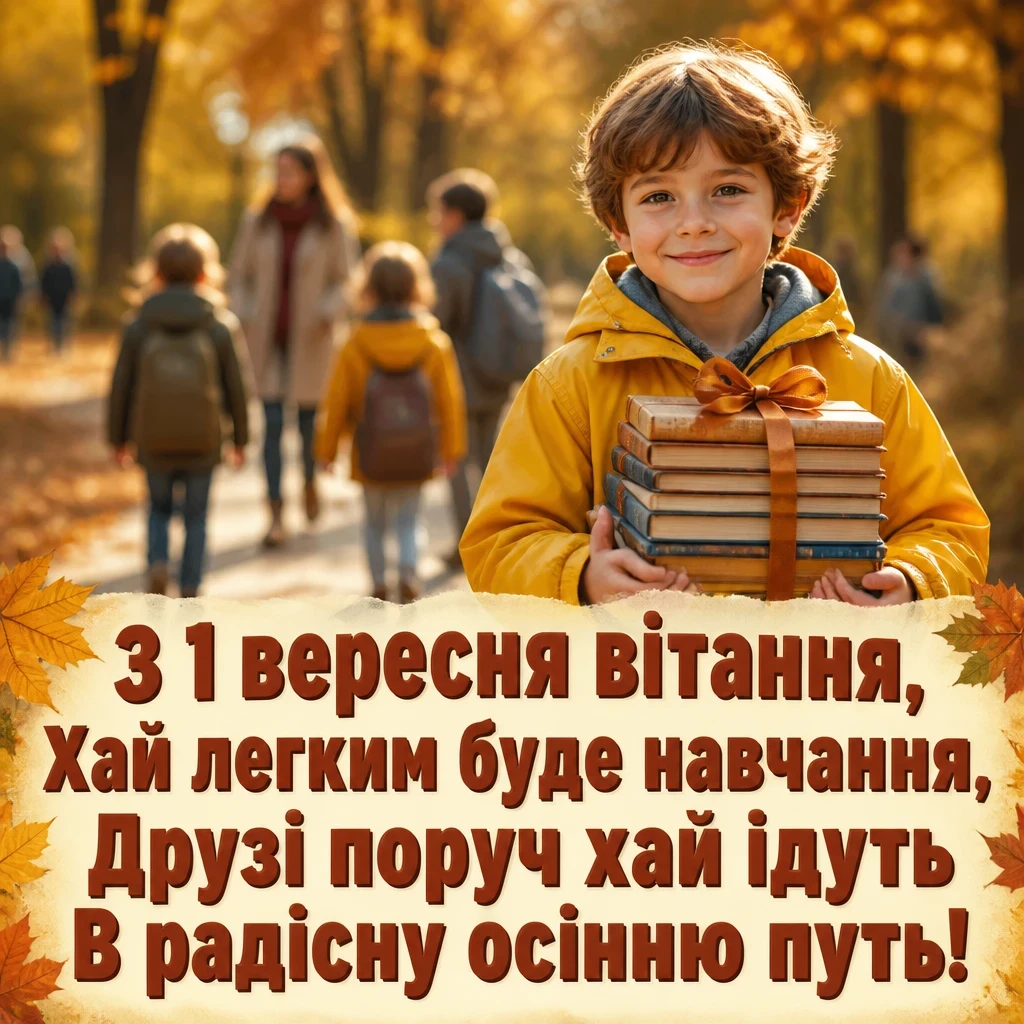 1 вересня день знань привітання