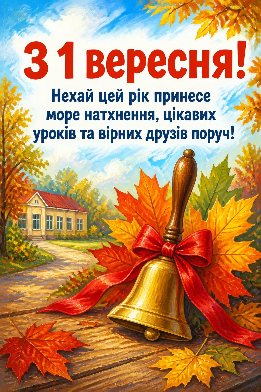 1 вересня день знань привітання