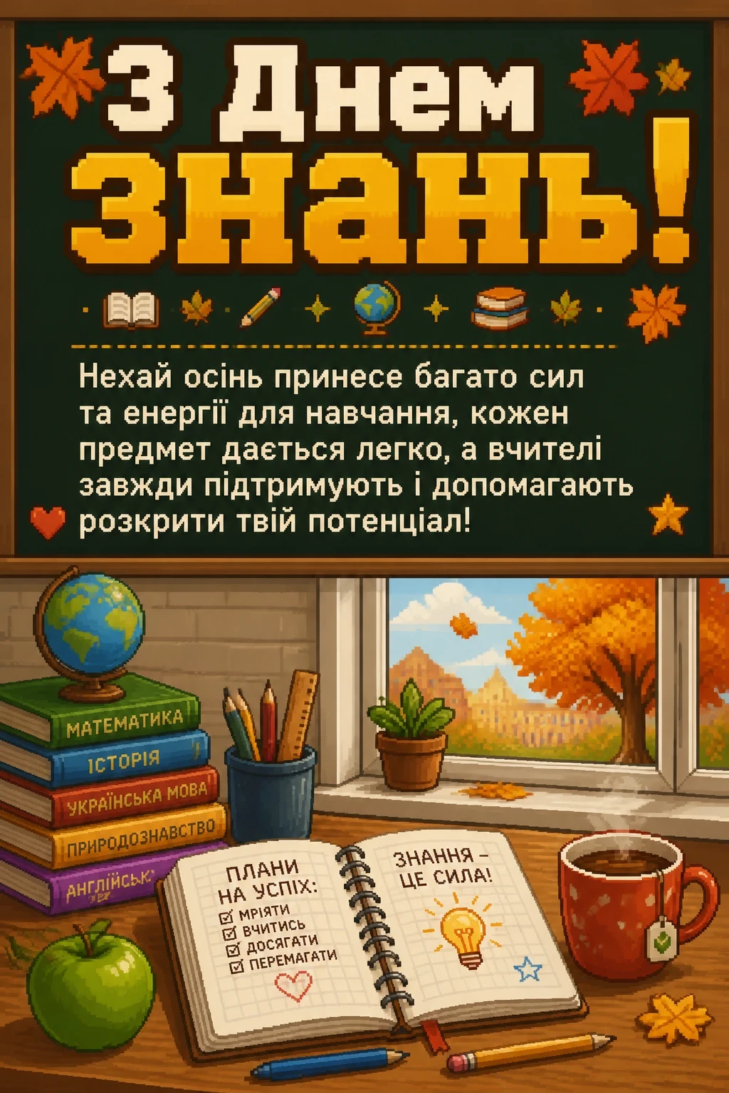 1 вересня день знань привітання