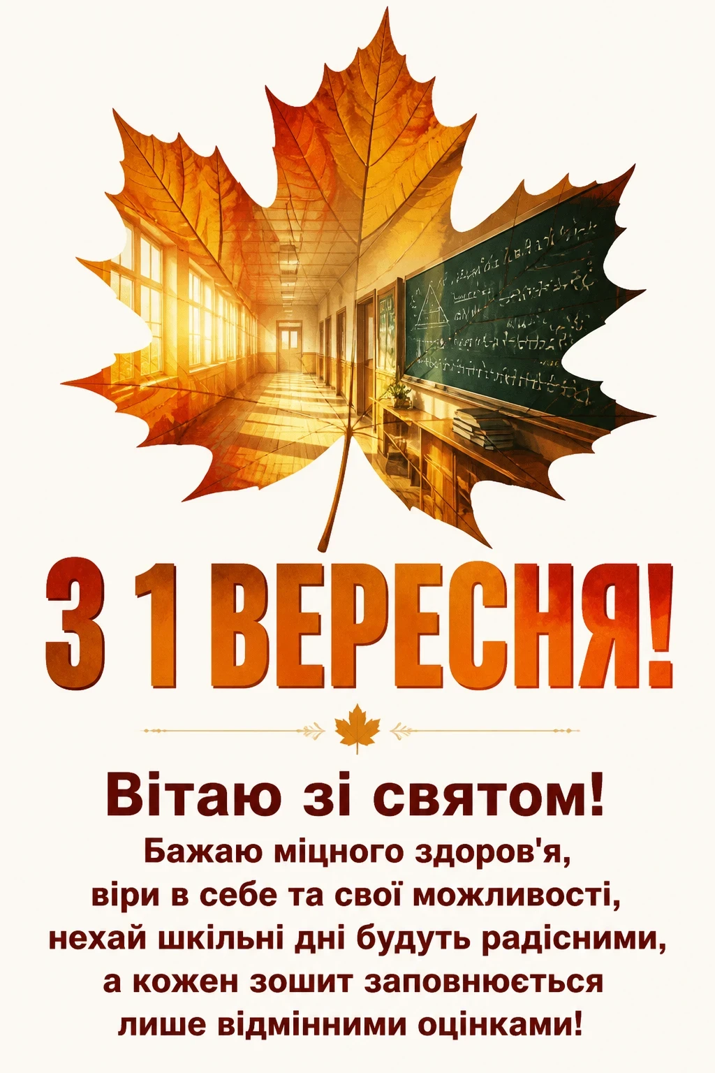 1 вересня день знань привітання
