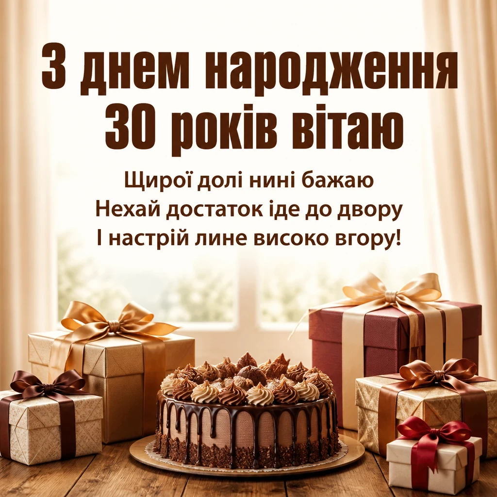 привітання з днем народження 30 років привітання з днем народження 30 років
