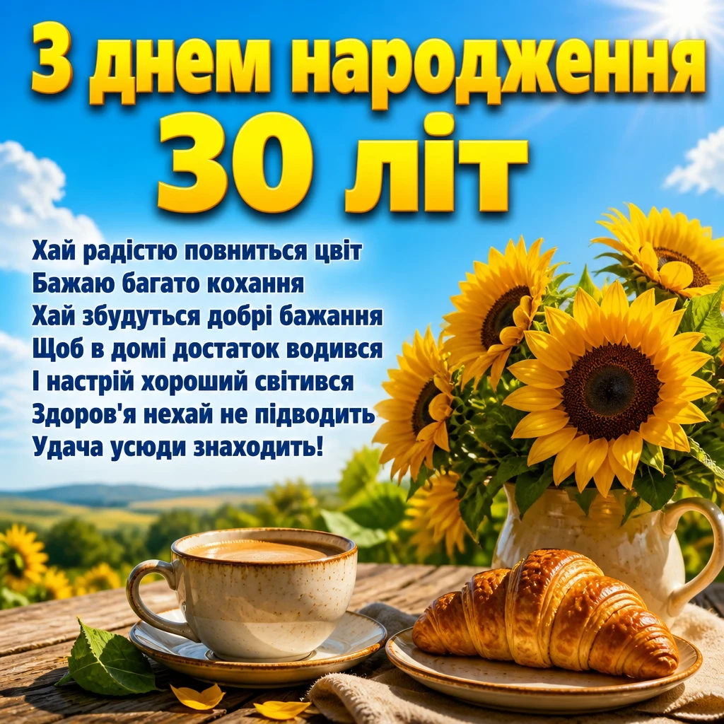 привітання з днем народження 30 років привітання з днем народження 30 років