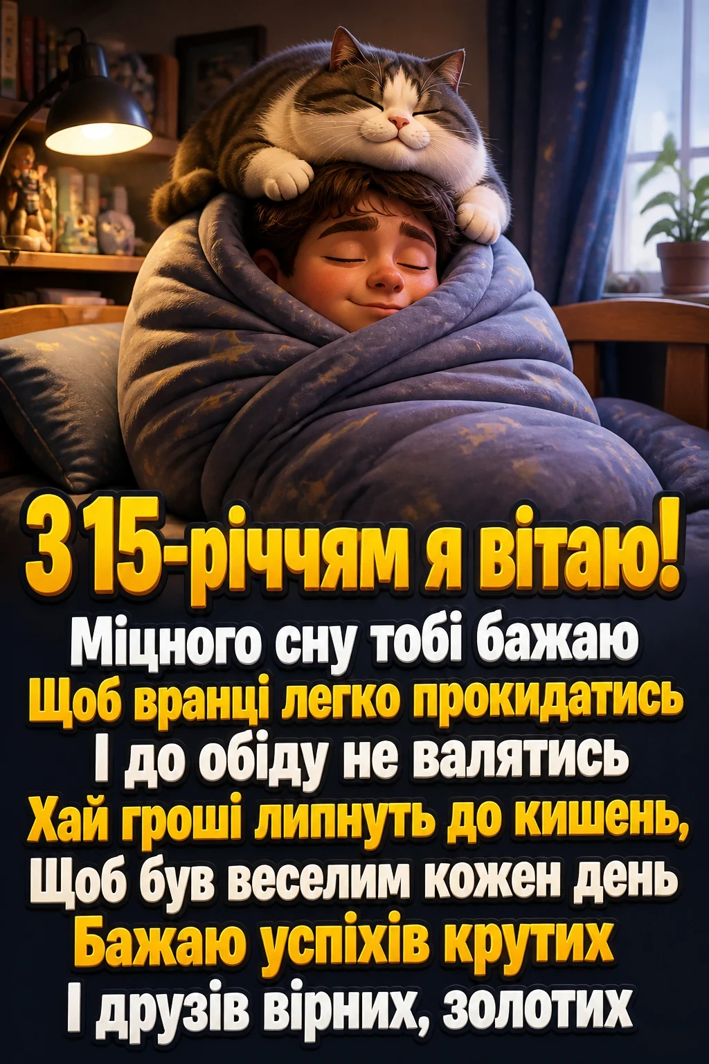 привітання з 15-річчям своїми словами