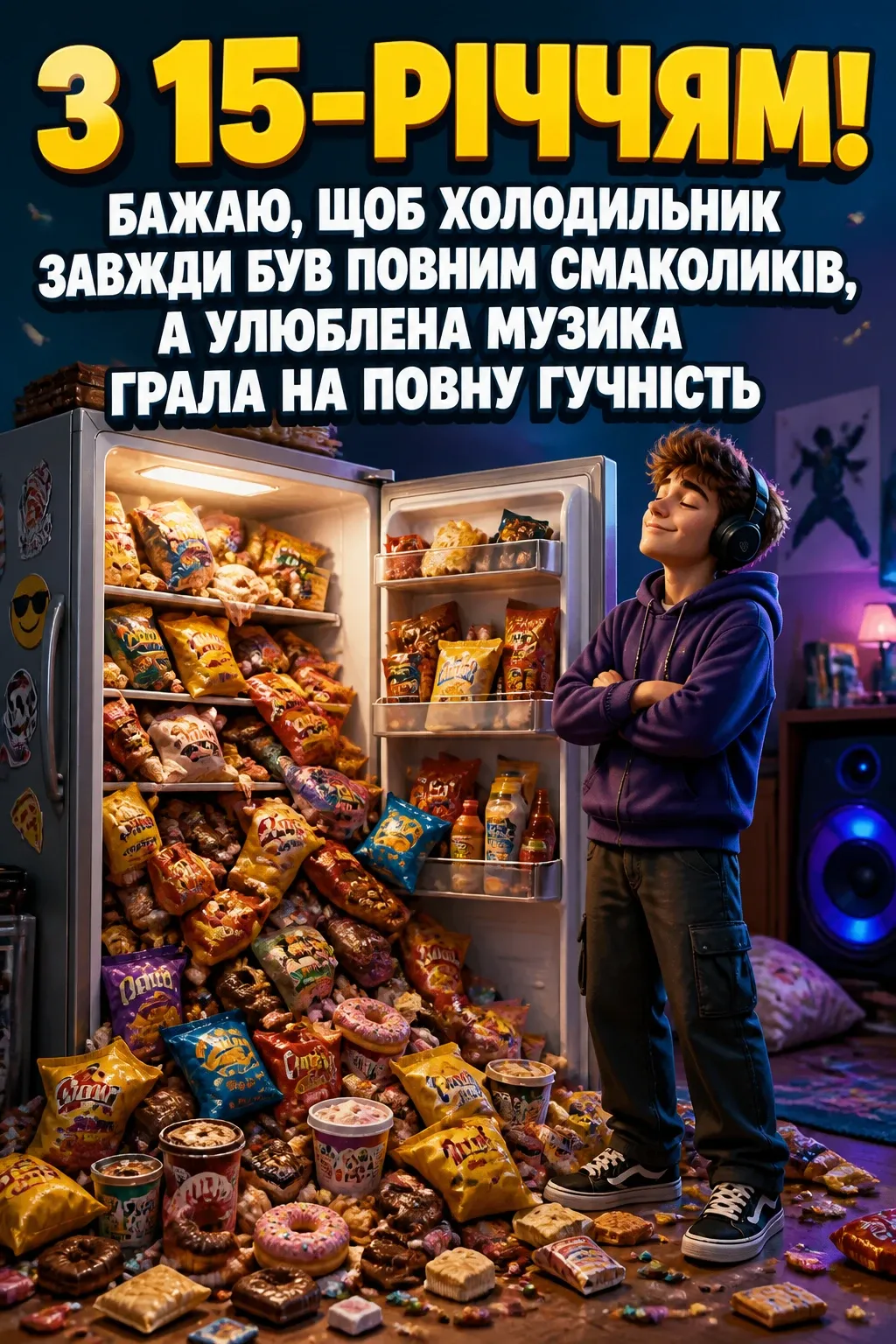 привітання з 15-річчям своїми словами