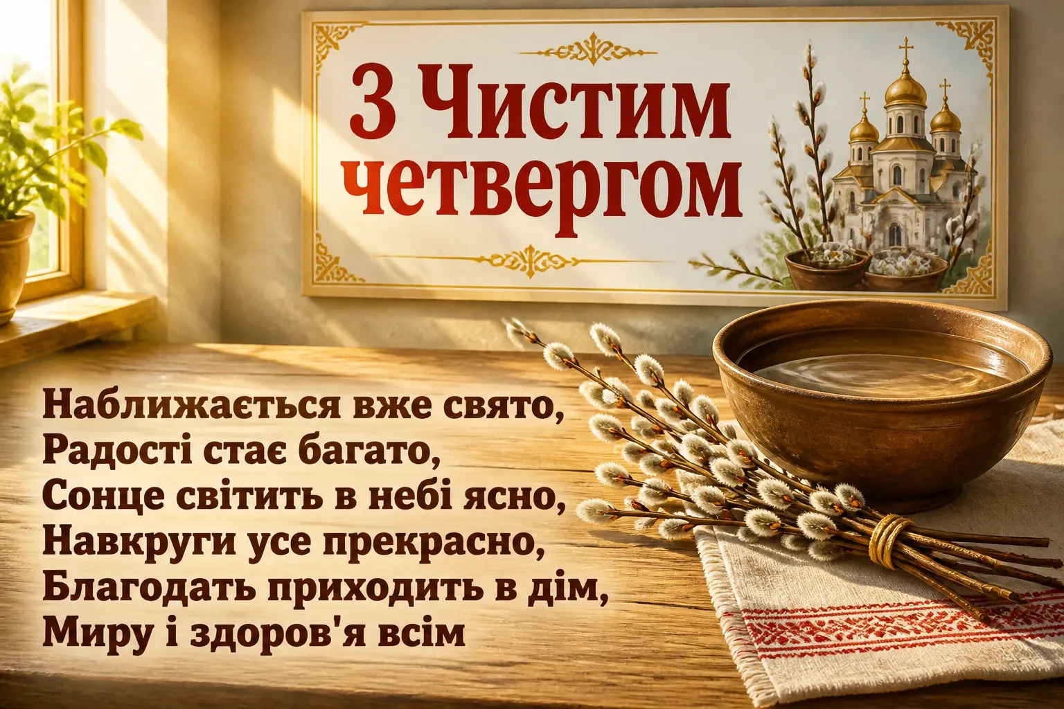 чистий четвер привітання чистий четвер привітання
