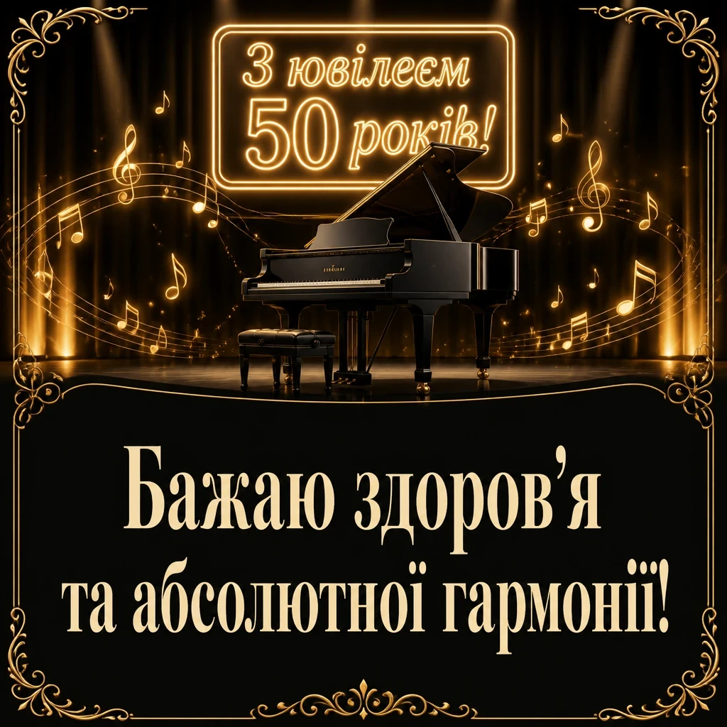 музичне привітання з ювілеєм 50 років мужчині музичне привітання з ювілеєм 50 років мужчині