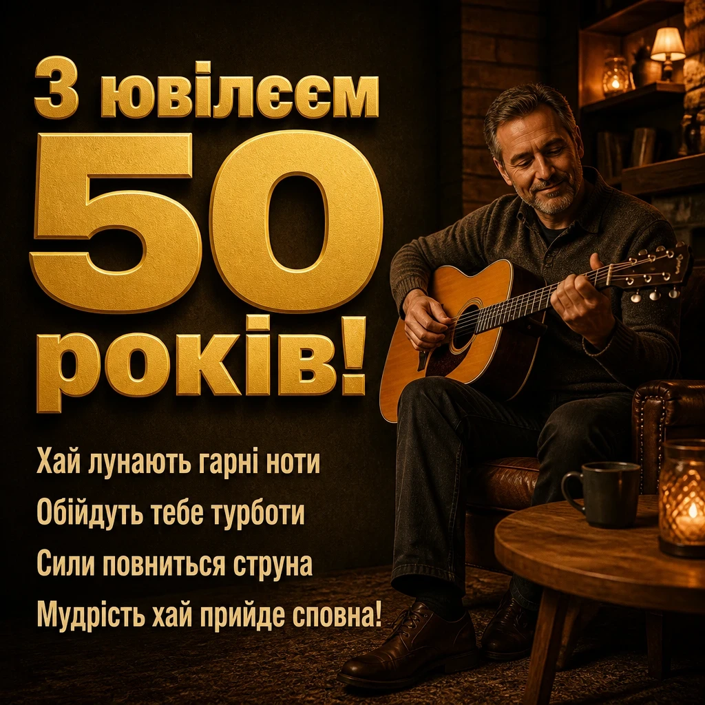 музичне привітання з ювілеєм 50 років мужчині музичне привітання з ювілеєм 50 років мужчині