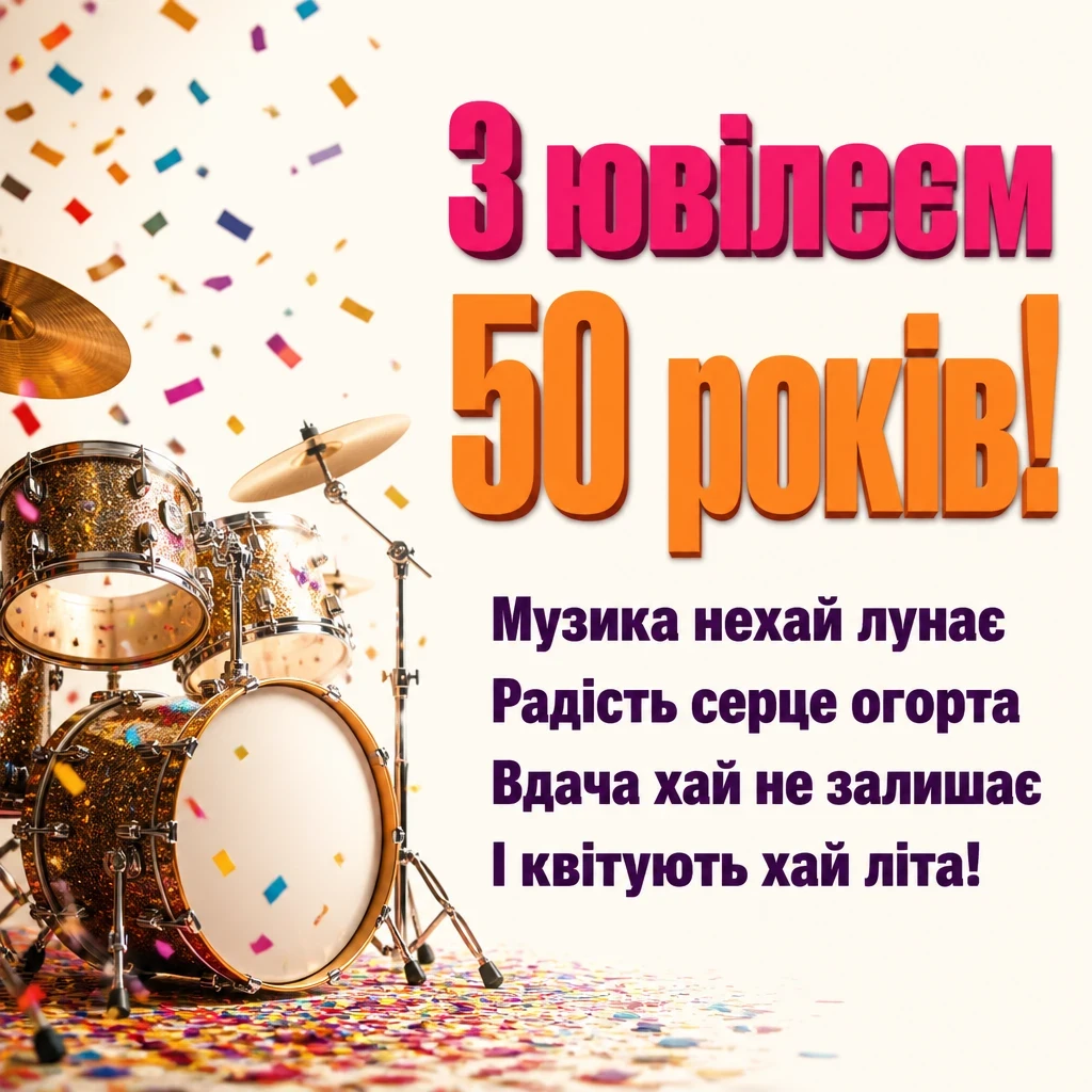 музичне привітання з ювілеєм 50 років мужчині музичне привітання з ювілеєм 50 років мужчині
