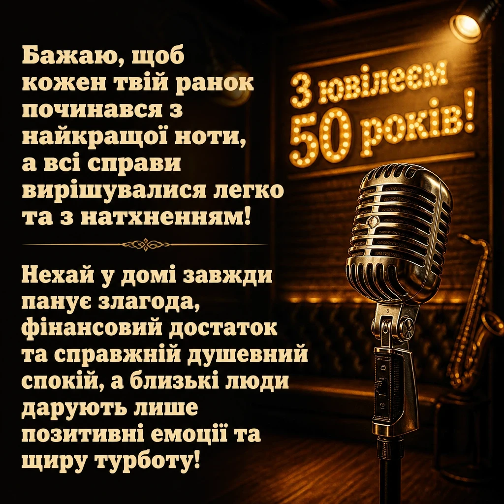 музичне привітання з ювілеєм 50 років мужчині музичне привітання з ювілеєм 50 років мужчині