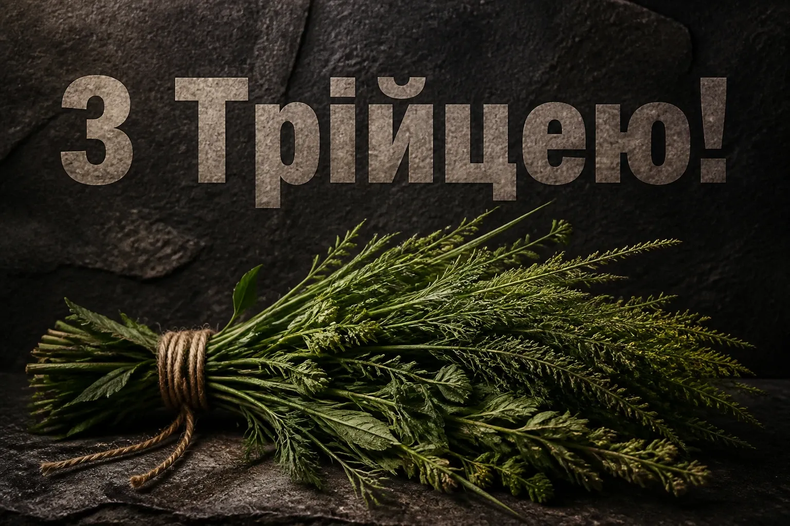 зеленими святами привітання з трійцею