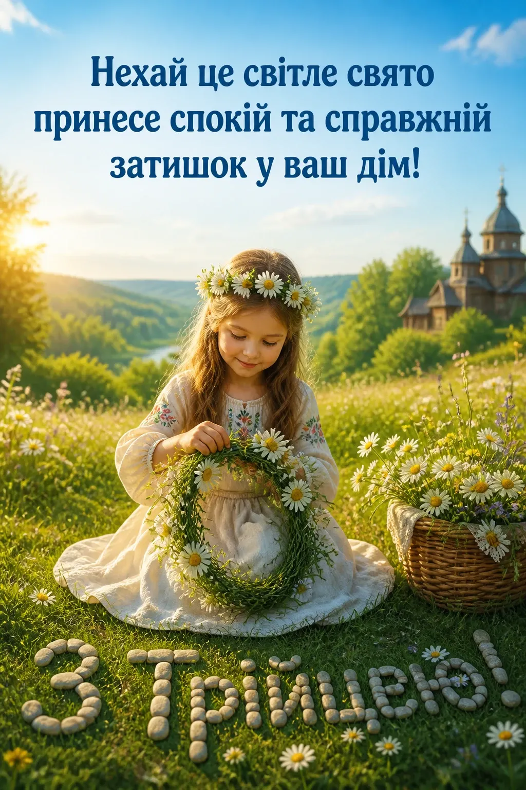 зеленими святами привітання з трійцею