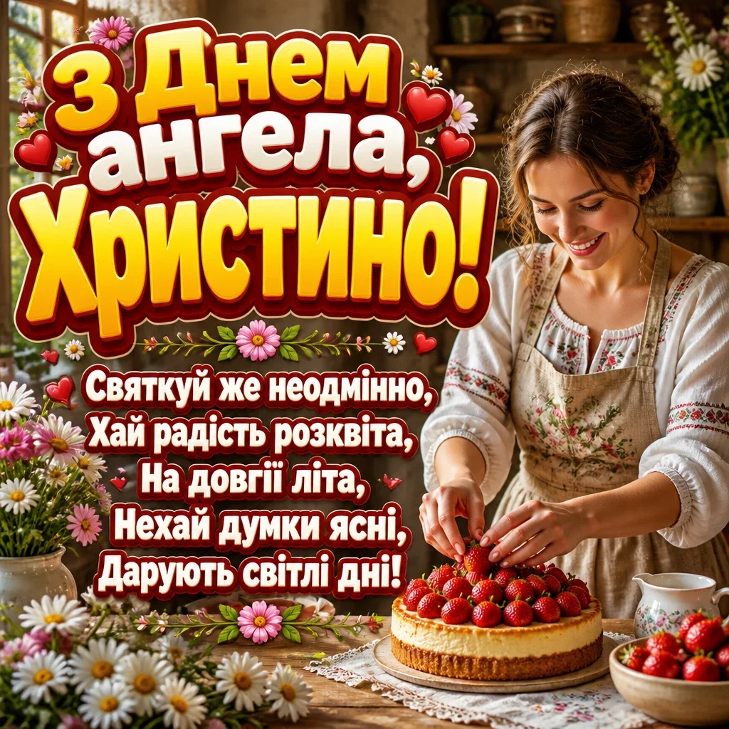 привітання з днем ангела христини привітання з днем ангела христини