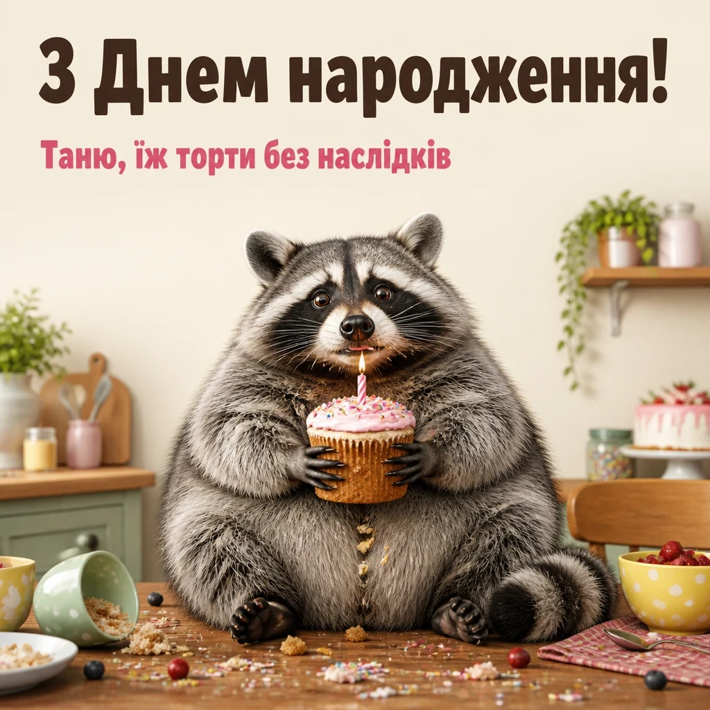 танюша привітання з днем народження таня українською