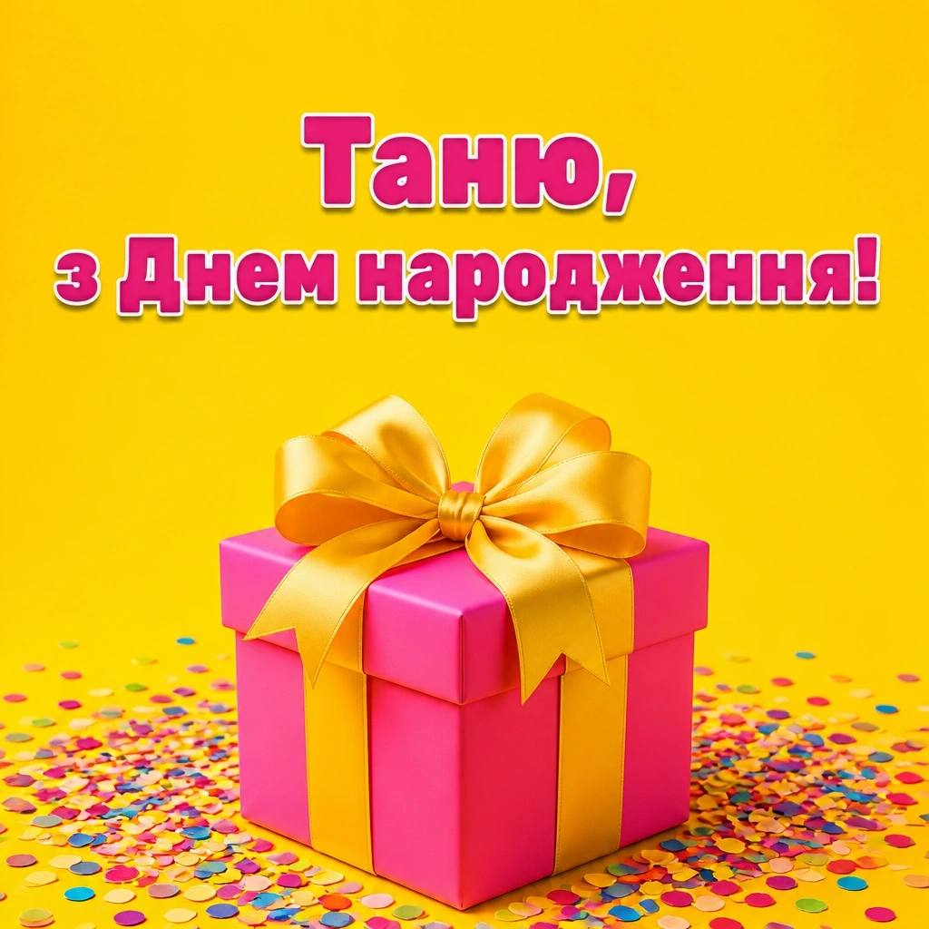 танюша привітання з днем народження таня українською