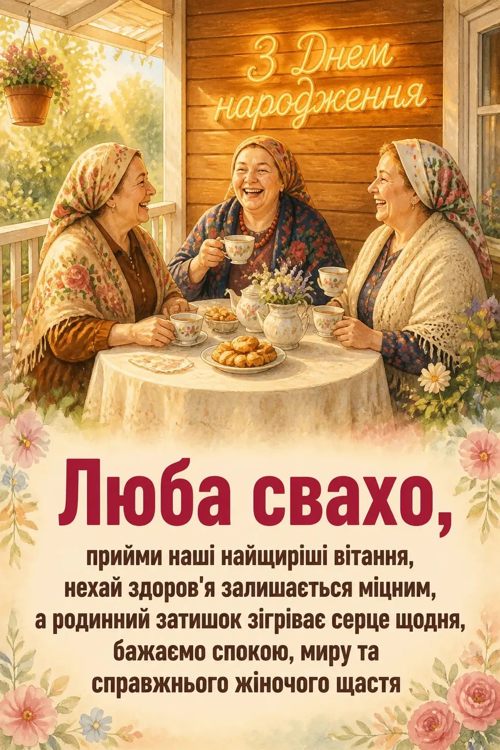 привітання з днем народження свасі від сватів привітання з днем народження свасі від сватів