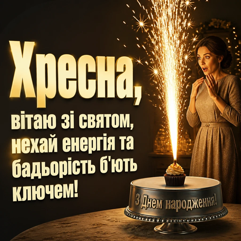 привітання з днем народження хресної