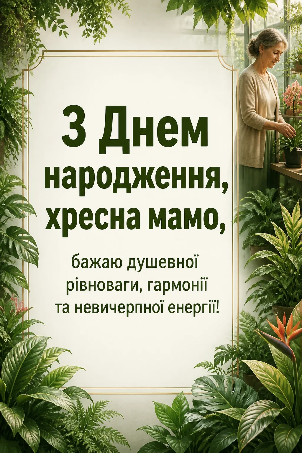 привітання з днем народження хресної