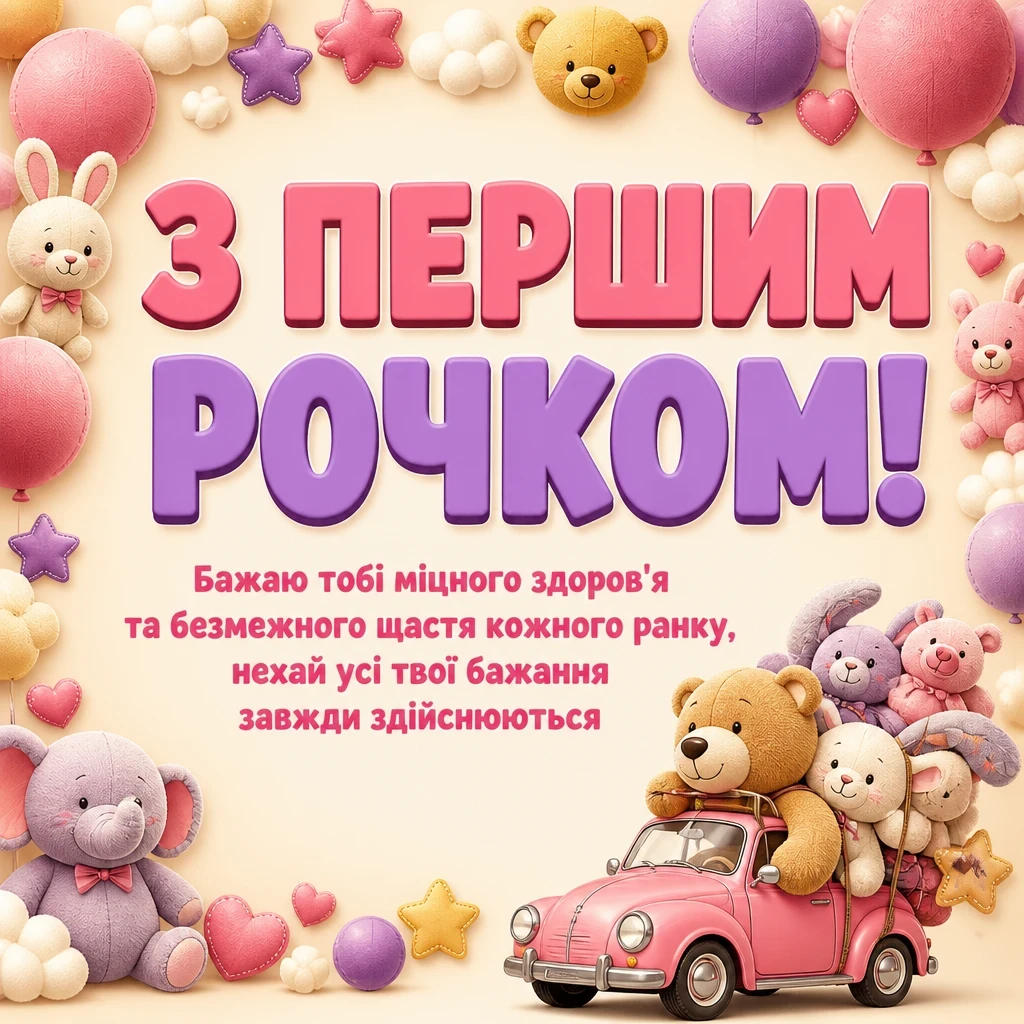 привітання з днем народження 1 рік дівчинці привітання з днем народження 1 рік дівчинці