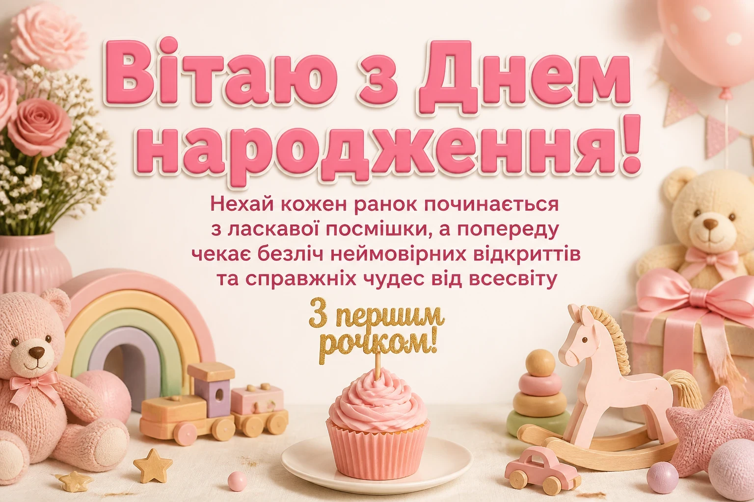 привітання з днем народження 1 рік дівчинці привітання з днем народження 1 рік дівчинці