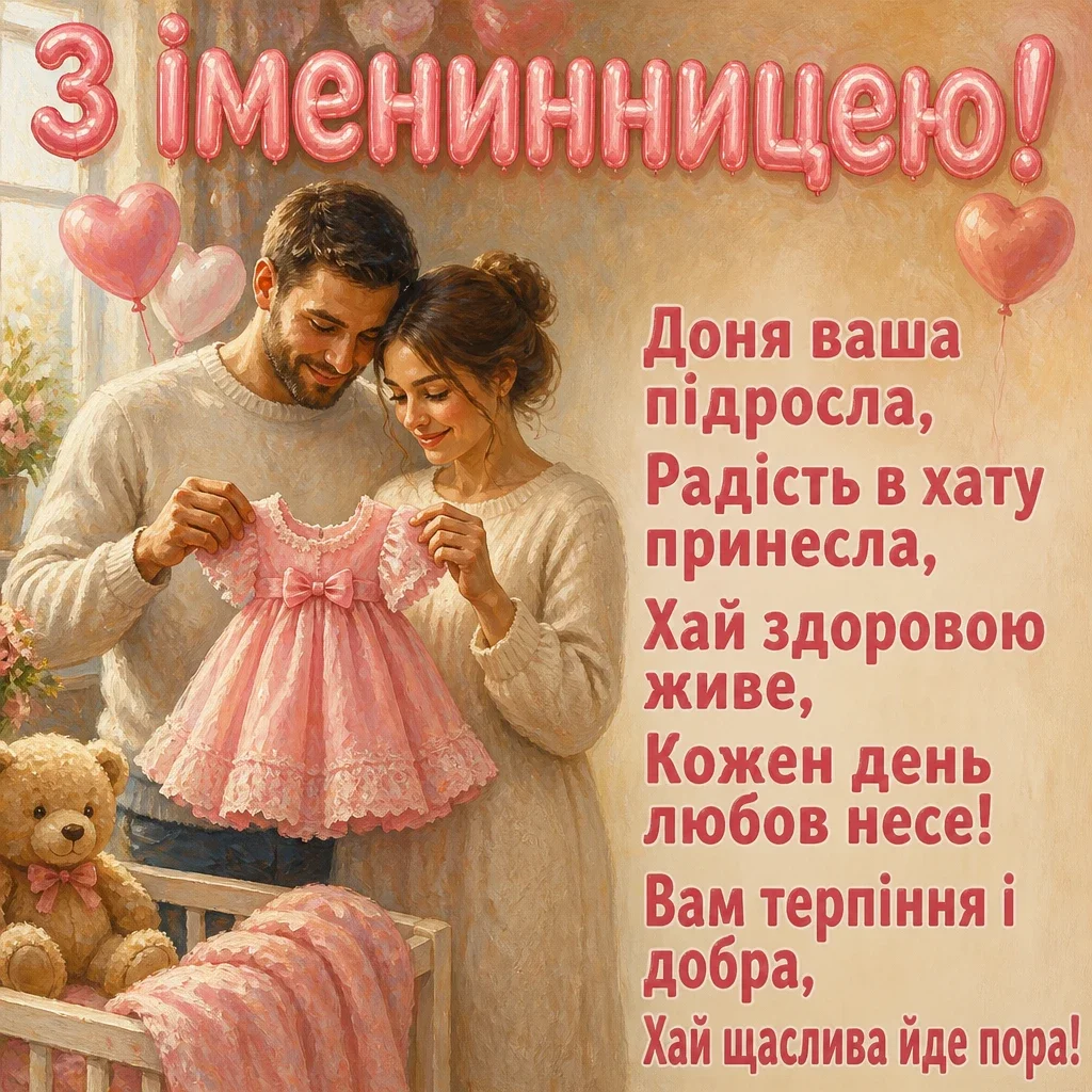 привітання з іменинницею батькам привітання з іменинницею батькам