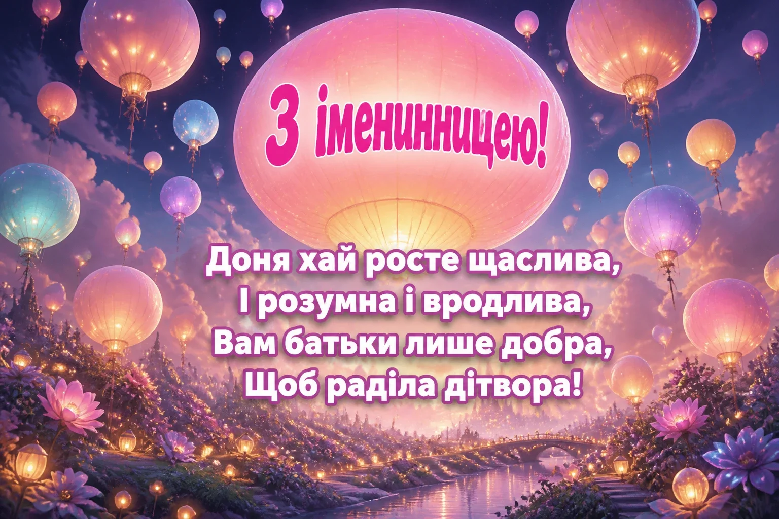 привітання з іменинницею батькам привітання з іменинницею батькам