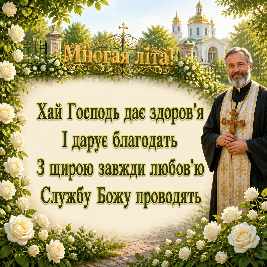 привітання батюшки з днем народження привітання батюшки з днем народження