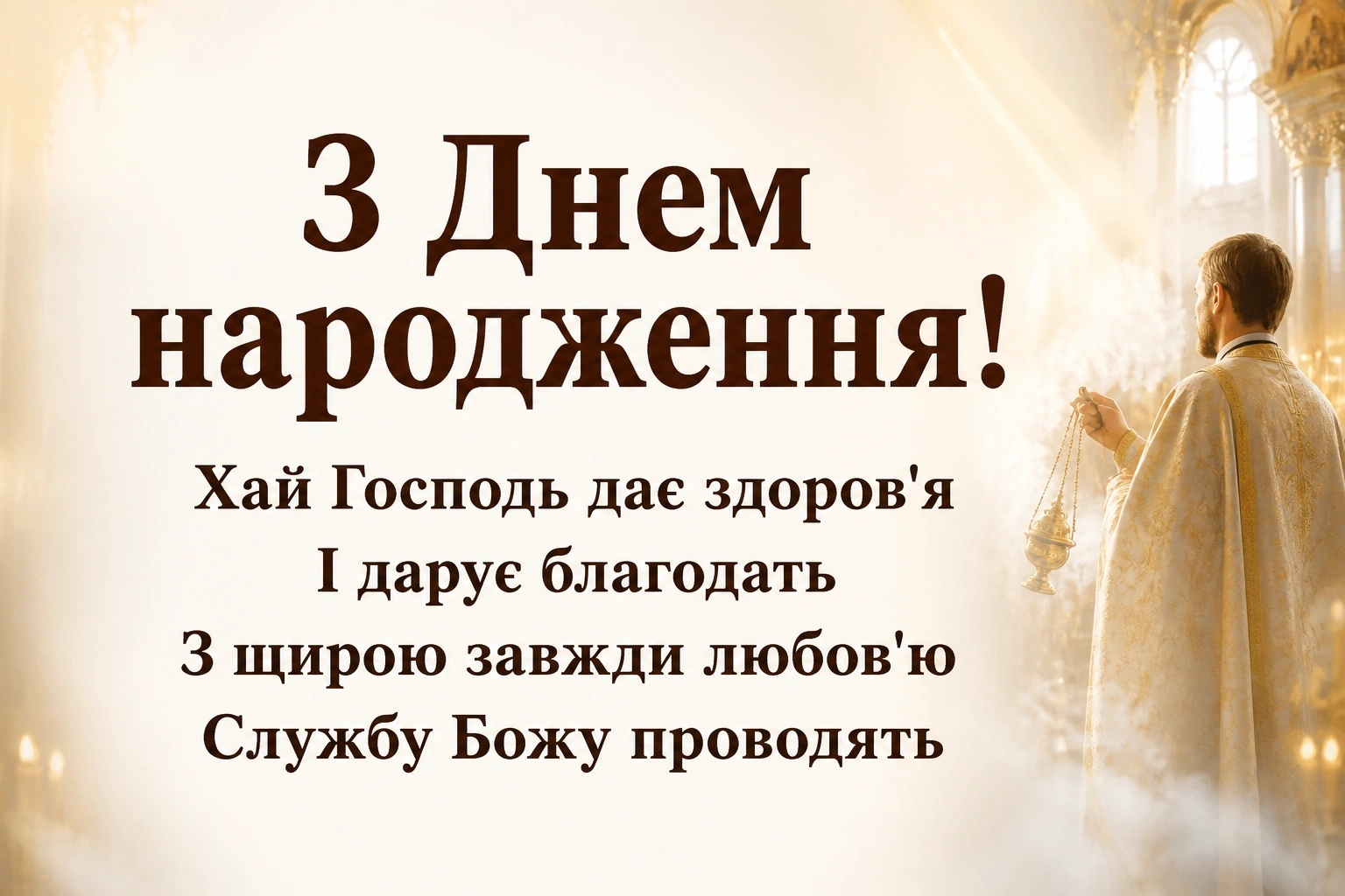привітання батюшки з днем народження привітання батюшки з днем народження